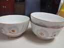 陶瓷碗家用喜慶喬遷新居碗碟餐具套裝歲月靜好飯碗 歲月靜好3碗 曬單實(shí)拍圖