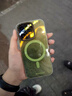 小莓介高光磁吸暈染撞色英文黑鏡框適用iPhone16promax手機殼蘋(píng)果15pro新14創(chuàng  )意13小眾16全包防摔保護套 高光磁吸-暈染墨綠 iPhone 14 Pro Max 曬單實(shí)拍圖