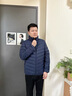 鴨鴨（YAYA）輕薄羽絨服男2025新款秋冬季反季立領(lǐng)保暖男士短款運動(dòng)百搭外套 黑色 L 曬單實(shí)拍圖