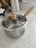 雙槍（Suncha）316L不銹鋼小奶鍋輔食鍋湯鍋泡面蒸鍋燃?xì)怆姶艩t18cm帶蓋 曬單實(shí)拍圖