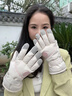 SMVP德國騎行手套冬季女士保暖加厚加絨可觸屏東北電動(dòng)車(chē)防寒冬天 米色 均碼 曬單實(shí)拍圖