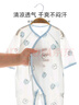 翹腳鴨（Tiptoe Duck） 嬰兒衣服夏季薄款新生兒連體衣寶寶滿月百天睡衣 電視兔2件 52cm 曬單實拍圖