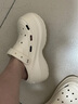 樸西厚底洞洞鞋女款夏季外穿沙灘eva增高防滑涼拖鞋  淺米色  39-40  曬單實(shí)拍圖