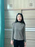 貓人（MiiOW）打底衫女2025秋季玻尿酸護(hù)膚高彈舒適莫代爾保暖抑菌除螨抗靜電 曬單實(shí)拍圖