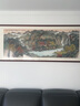 伯莎丹頓（BERTHA DENTON）新中式流水生財(cái)山水風(fēng)景畫客廳掛畫禪意掛畫名人字名家辦公室手繪 品質(zhì)紅木 帶框長170 高87CM 曬單實(shí)拍圖