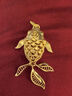 金至尊（3DG Jewellery）東方錦鯉古法黃金吊墜足金999小提溜掛墜不含項鏈送女友禮物計價 金重8.26克（配珠寶禮盒） 曬單實拍圖