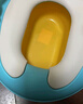 洽苒【日本】兒童馬桶坐便輔助器0-3-6歲嬰幼兒專用如廁訓練座便圈 檸檬黃【PU軟墊】0-6歲用 曬單實拍圖