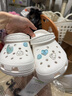 卡駱馳（crocs）經典小Clog K童沙灘洞洞鞋涼拖鞋 206991-100  34 （34-35）  曬單實拍圖