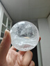 晶凰之羽天然白水晶球擺件白水晶原石打磨客廳前臺(tái)辦公室擺件商鋪開業(yè)禮品 直徑7厘米（送證書、底座） 曬單實(shí)拍圖