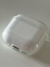 品勝 適用AirPods4保護套 AirPods四代保護殼通用降噪版2024款蘋(píng)果耳機保護套透明軟殼防摔防刮 含掛繩 曬單實(shí)拍圖