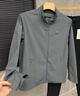 KOLON SPORT/可隆TECHSHELL軟殼夾克 男子3L立領(lǐng)防潑水防風(fēng)透濕外套 LHJK5SN045-DG 深灰色 2XL 185/104A 曬單實(shí)拍圖