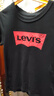 Levi's 李維斯童裝男童純棉短袖T恤夏季兒童針織舒適休閑上衣 正黑色 130 /64 【建議身高116-122cm】 曬單實(shí)拍圖