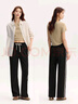 森馬（Semir）【大促福袋】休閑褲男女簡(jiǎn)約百搭長(cháng)褲夏季運動(dòng)風(fēng)潮流褲子 女-G款黑色調【撞色闊腿褲】 M 曬單實(shí)拍圖