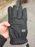 UOSO騎行手套男士防寒防風(fēng)防水加絨加厚手襪冬天保暖可觸屏輕暖手套 黑色 【防水 可觸屏】 均碼 曬單實(shí)拍圖