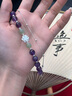 中國黃金天然紫水晶手鏈女足銀蓮花雙層手串生日禮物送女友老婆紀念日實(shí)用 足銀蓮花雙層水晶手鏈-紫水晶 曬單實(shí)拍圖