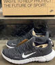 耐克（NIKE）Free RN 5.0 赤足感 織物透氣 低幫 休閑跑步鞋 男款 黑白節日送 38.5 曬單實(shí)拍圖