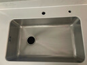 摩恩（MOEN）廚房水槽大單槽火燒石壓紋黑色納米手制槽洗菜盆SKW00401AB套裝 曬單實(shí)拍圖
