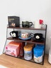 美圣美客廳桌面零食廚房收納置物貨架子書(shū)架辦公桌上多層儲物置物架杯架 白架單格40CM-廚房多功能養生燒水壺置物架 曬單實(shí)拍圖