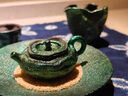 花桓手作侘寂風(fēng)紫砂蓋碗茶杯不燙手大漆泡茶碗創(chuàng  )意漆器功夫茶蓋杯 大漆祖母綠茶壺小套組 曬單實(shí)拍圖