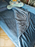 水星系列家紡牛奶絨四件套加絨床上用品被套加厚冬季保暖珊瑚絨雙面絨床單 羽夢(mèng)-賓利藍【加厚牛奶絨雙倍保暖】 床單款 2.0m四件套被套220x240cm 曬單實(shí)拍圖