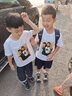 兒童t恤定制兒童畫(huà)畫(huà)作品打印衣服孩子手繪圖衣服涂鴉定制親子裝 白色 量體定制 120cm 【推薦體重37-45斤】 曬單實(shí)拍圖