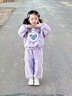 G.DUCKKIDS小黃鴨女童冬裝套裝2025新款兒童加絨加厚兩件套4女寶寶5冬季衣服 紫色 120 cm 曬單實(shí)拍圖