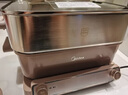 美的（Midea）鈦陶0氟多功能鍋電火鍋不銹鋼蒸鍋鴛鴦火鍋專(zhuān)用鍋超薄速沸多功能一體電鍋煎烤料理鍋DLS332266S 曬單實(shí)拍圖