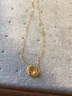 周六福黃18K金項鏈莫比烏斯環(huán)彩金項鏈生日禮物C0613472 40+5cm 曬單實(shí)拍圖