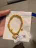瑞諾黃金木馬盤(pán)纏手鏈女999足金琺瑯愛(ài)心財神錢(qián)串子生日禮物送女友 黃金碎金小馬盤(pán)纏手鏈 金重約9.247g 曬單實(shí)拍圖