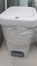 佳幫手腳踏垃圾桶10.4L家用腳踩+手按雙開(kāi)蓋廚房衛生間廁所客廳臥室帶蓋 曬單實(shí)拍圖