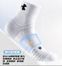 安德瑪（Under Armour）襪子【3雙】籃羽毛球運動(dòng)襪男女跑步中筒薄款防臭毛巾短棉襪 曬單實(shí)拍圖