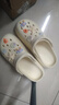 名創(chuàng  )優(yōu)品（MINISO）洞洞鞋女款2025新款eva防滑防臭沙灘鞋增高涼拖鞋女夏季外穿 卡其+海洋星星(10個(gè))滴塑 40-41 曬單實(shí)拍圖