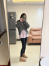 BEIZIER2025年冬季新款周冬雨同款雪地靴女厚底短筒增高保暖真皮矮幫棉鞋 栗色 36 曬單實(shí)拍圖