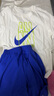 NIKE  3BRAND 耐克男女童純棉短袖T恤+短褲2件套裝夏季新款短袖套裝 奧海藍（1259） 150 /72 【建議身高140-152cm】 曬單實(shí)拍圖