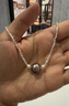 中國黃金碎銀幾兩銀項鏈女士鎖骨鏈吊墜七夕情人節禮物送女友老婆生日 碎銀幾兩項鏈 曬單實(shí)拍圖