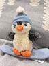 Jellycat花生企鵝雪板裝毛絨玩具安撫公仔禮物2025圣誕新品送禮生日禮物 灰色 Small 曬單實(shí)拍圖