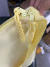 回力（Warrior）斜挎包包女款餃子包2025新款學(xué)生大容量帆布包女孩單肩包通勤布包 米黃色【零錢(qián)包+可放12英寸平板】 單包 曬單實(shí)拍圖
