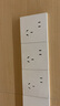 德力西（DELIXI）開(kāi)關(guān)插座 免噴涂 奶油風(fēng)大板 墻壁電源825漢玉白斜五孔插座10只裝 曬單實(shí)拍圖