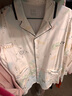 嫚熙（EMXEE）孕婦睡衣產(chǎn)后哺乳春秋季款月子服棉質(zhì)家居服套裝 環(huán)球旅行-純棉兩件套(帶哺乳口)  L【適合115-135斤】 曬單實(shí)拍圖