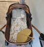 ANGI BABY嬰兒推車可坐可躺嬰兒車輕便折疊新生兒減震高景觀雙向兒童手推車 頂配香檳金【一鍵收車+PU橡膠輪] 曬單實(shí)拍圖
