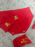 alliatime女童紅內褲本命年馬12歲兒童棉質(zhì)三角褲頭中大童2026女孩短褲A類(lèi) 紅色 大吉大利+馬年愛(ài)心圖案* 2條 +2雙襪 160 【建議150-155cm，70-85斤】 曬單實(shí)拍圖