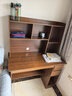 立太（LEADTEK）實(shí)木書(shū)桌學(xué)習桌電腦桌書(shū)柜書(shū)架一體家用小戶(hù)型轉角桌學(xué)生寫(xiě)字桌子 【實(shí)木桌椅組合】100深胡桃色 曬單實(shí)拍圖