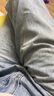 海瀾之家（HLA）直筒牛仔褲男25新款中華龍加絨加厚褲子男冬季 牛仔藍過(guò)渡色（深）7H 33 175/84A 推薦135~142斤 曬單實(shí)拍圖