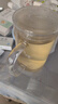 雅集耐熱透明大容量男女辦公家用玻璃杯豪飲杯牛奶杯1000ml帶刻度款杯 曬單實拍圖