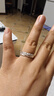 順慶銀樓足銀999.9 大麥戒指 精致麥穗設計款銀戒指可調節百搭情侶款 大麥戒指-銀色 曬單實(shí)拍圖