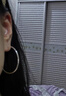瑞泓祥銀耳環(huán)女純銀2025新款潮爆款耳圈大圓圈耳環(huán)女歐美耳釘時(shí)尚耳飾品 【40mm】耳圈，通體純銀 曬單實(shí)拍圖