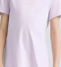 moodytiger女童短袖T恤速干彈力夏季童裝舒適撞色領(lǐng)兒童運動(dòng)上衣| 網(wǎng)球系列 淺紫藤 130 cm 曬單實(shí)拍圖