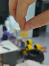 周大福 蛇年生肖福蛇牌黃金吊墜(工費120)約2.8g EOF1263 曬單實(shí)拍圖