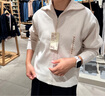 無(wú)印良品（MUJI）女式 米蘭諾羅紋編織 夾克衫 女裝外套25年秋季 BA1QHA5A 米白色 L （165/88A） 曬單實(shí)拍圖