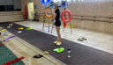 TOSWIM拓勝 女士泳衣分體短袖遮肚修身時(shí)尚保守防曬沖浪溫泉游泳衣套裝 【原初黑白泳衣和短褲】 XL 曬單實(shí)拍圖